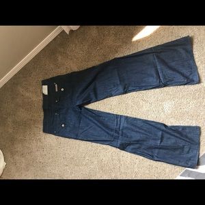 Hudson dark wash wide leg jeans size 27