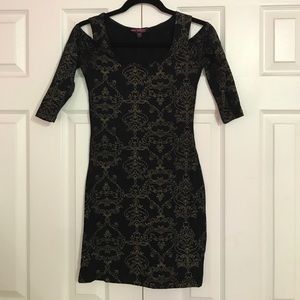 Betsey Johnson fun cold shoulder dress