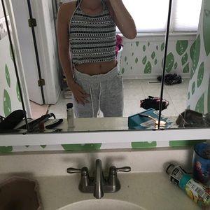 Aeropostale Women's Halter Crop Top