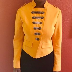 Orange and black jacket