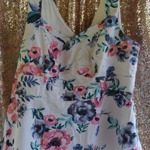 Peplum Floral Tank