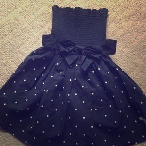Navy blue skater dress 👗💙🎀