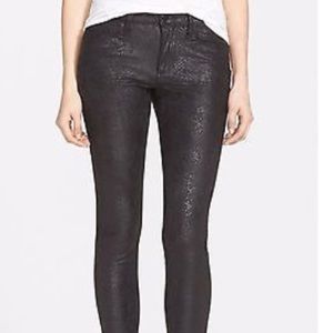 Joe's snakeskin black jeans