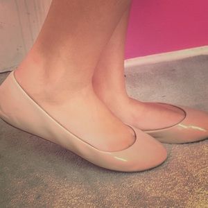 Pink ballet flats