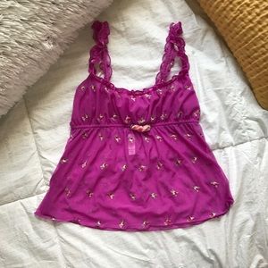 Victoria's Secret see-through lingerie tank