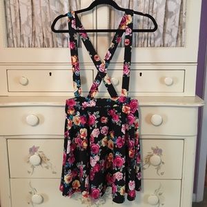 Floral Suspender Skirt