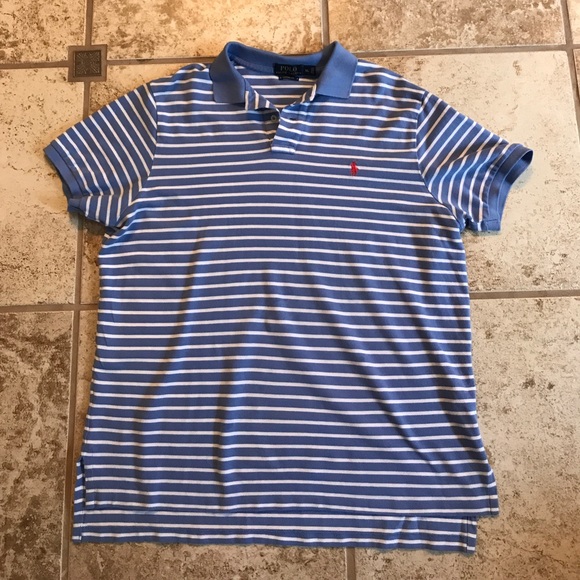 Blue striped polo Ralph Lauren polo - Picture 1 of 4