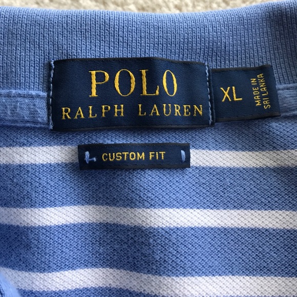 Blue striped polo Ralph Lauren polo - Picture 3 of 4