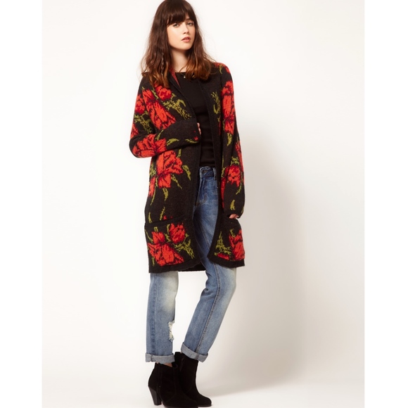 RARE Free People Flower Power Cardigan - Picture 2 of 4