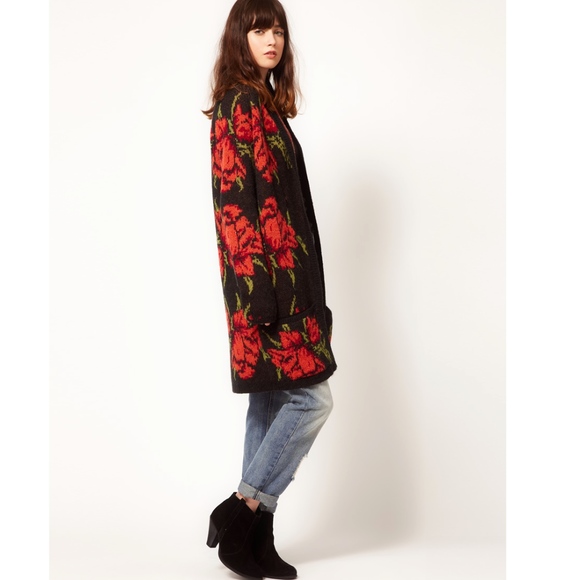 RARE Free People Flower Power Cardigan - Picture 4 of 4