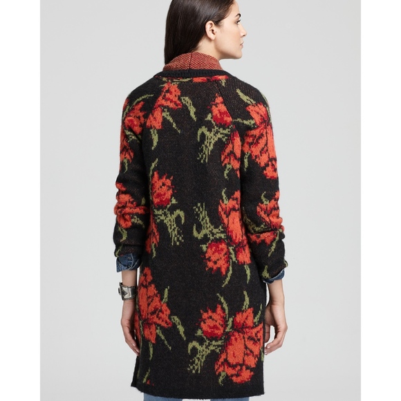 RARE Free People Flower Power Cardigan - Picture 3 of 4