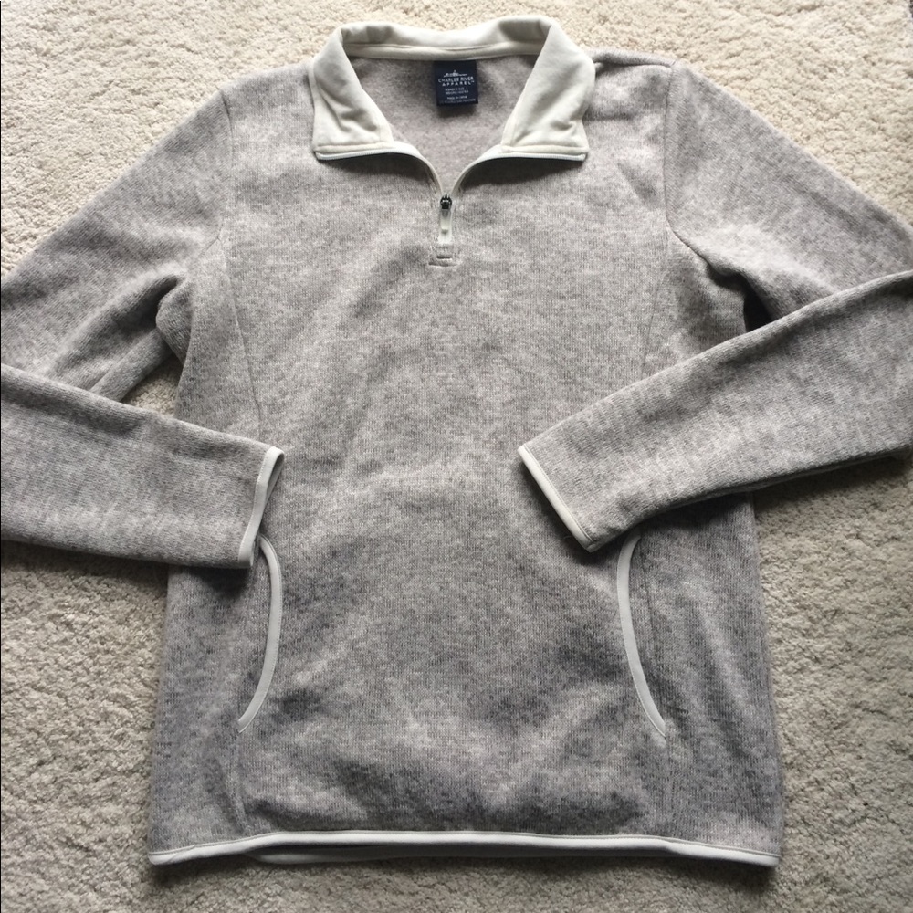 Soft oatmeal pullover