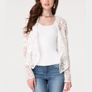 Bebe crochet lace jacket