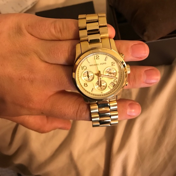 Gold MK watch main image 4