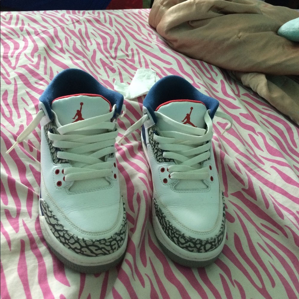True Blue Jordan 3's