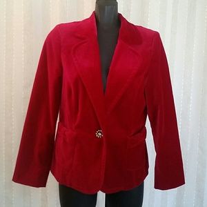 Karen Kane Lifestyle velvet blazer