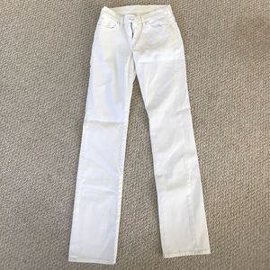 White size 29 straight led 7 for all mankind jeans