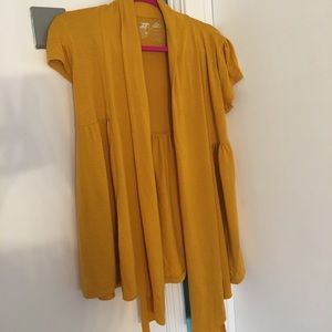 Yellow cardigan size large in great condition