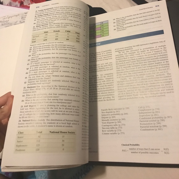 Fourth edition, statistics, Sullivan - Picture 2 of 4