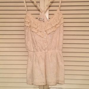 A&F Lace Racerback Tank size Medium