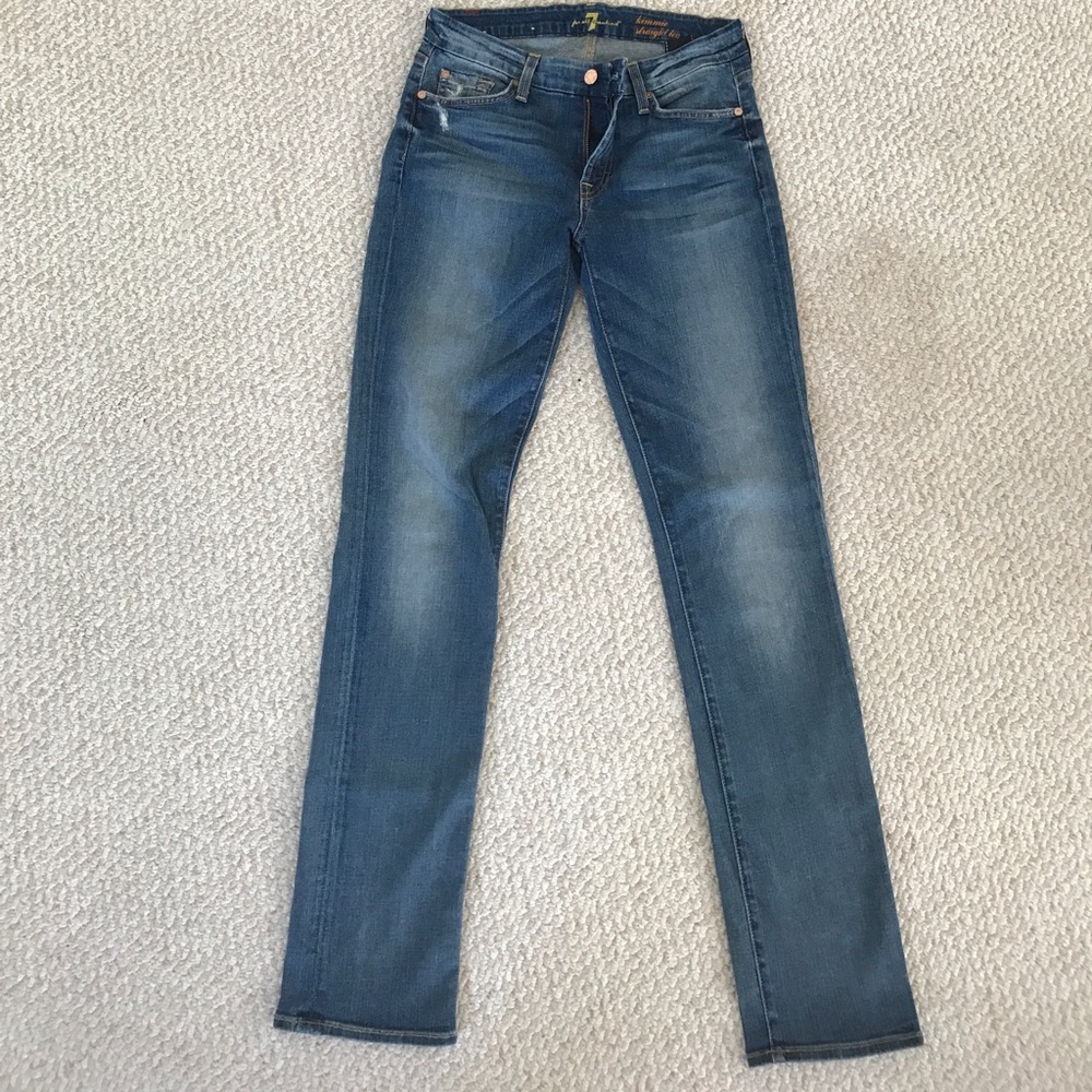 Size 28 Jimmie straight leg 7 for all mankind jean