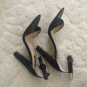 Zara black minimalist heels