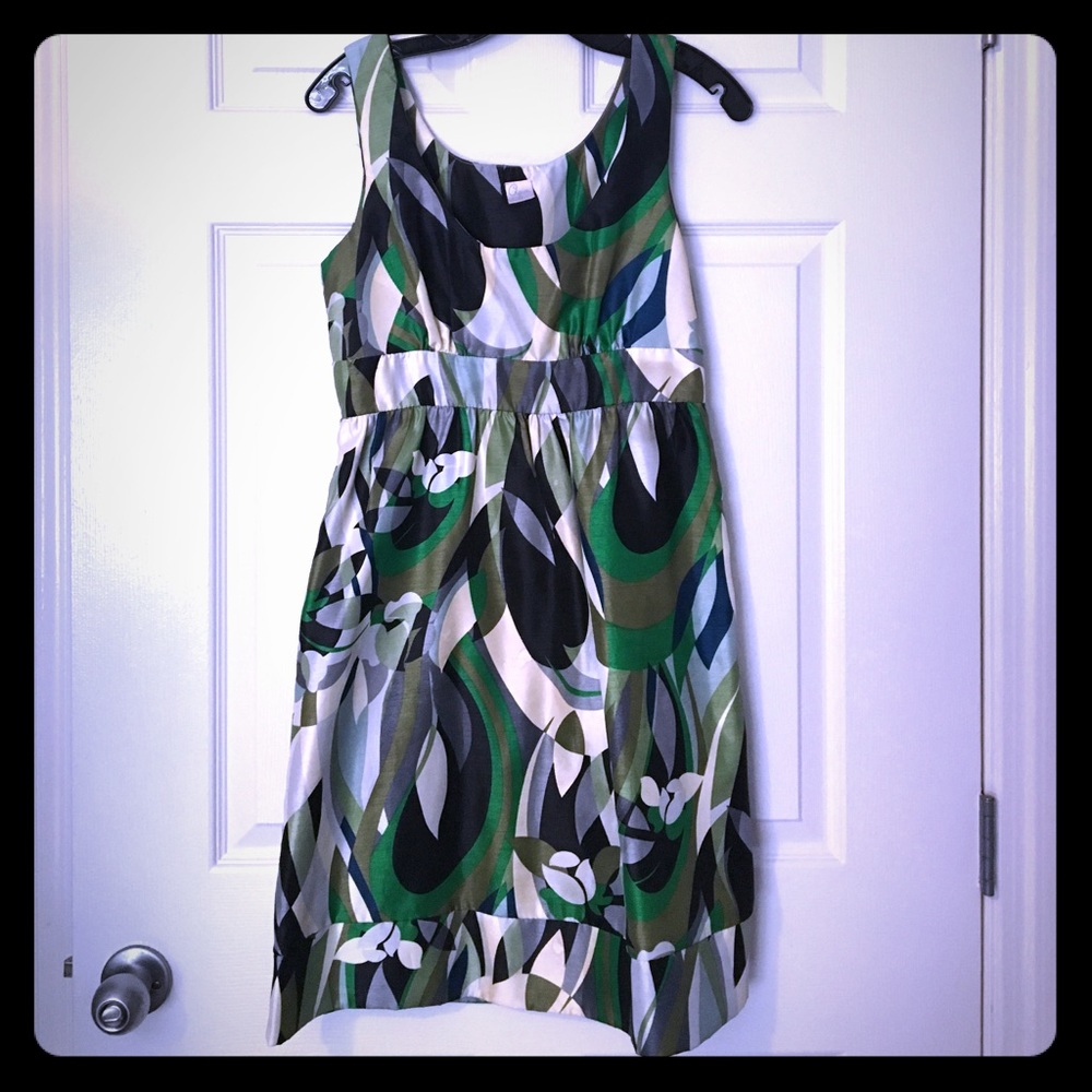 Aqua dress. Slightly shimmer fabric