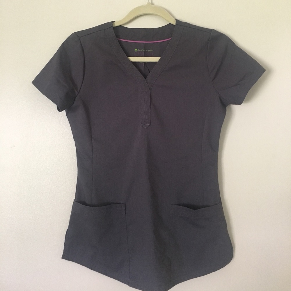 Gray scrub set by Healing Hands