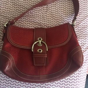 Red Coach Purse