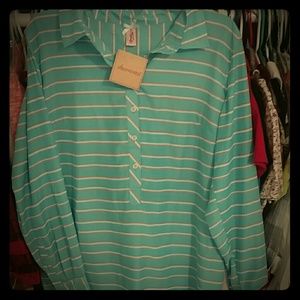 Downeast blue striped travel tunic