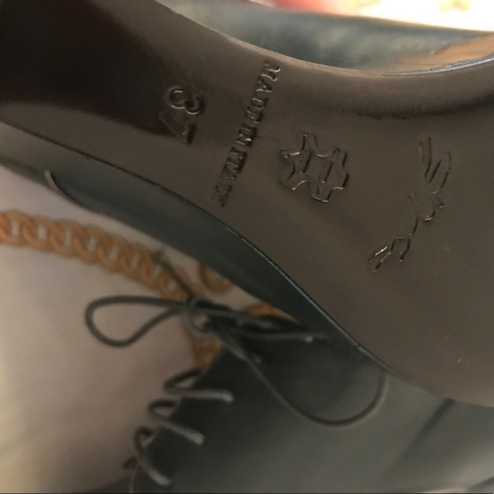 Longchamp Wedge Boot Green Authentic NWT $585 US 7 - Picture 3 of 6