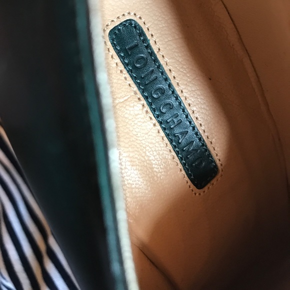 Longchamp Wedge Boot Green Authentic NWT $585 US 7 - Picture 4 of 6