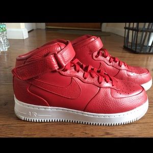 Nike lab red Air Force one (1) worn size 10