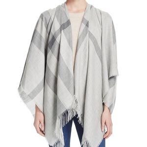 Authentic Burberry Cashmere Check Cape - NWT