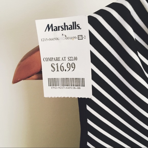 Stripped black and white dress. - Picture 3 of 3