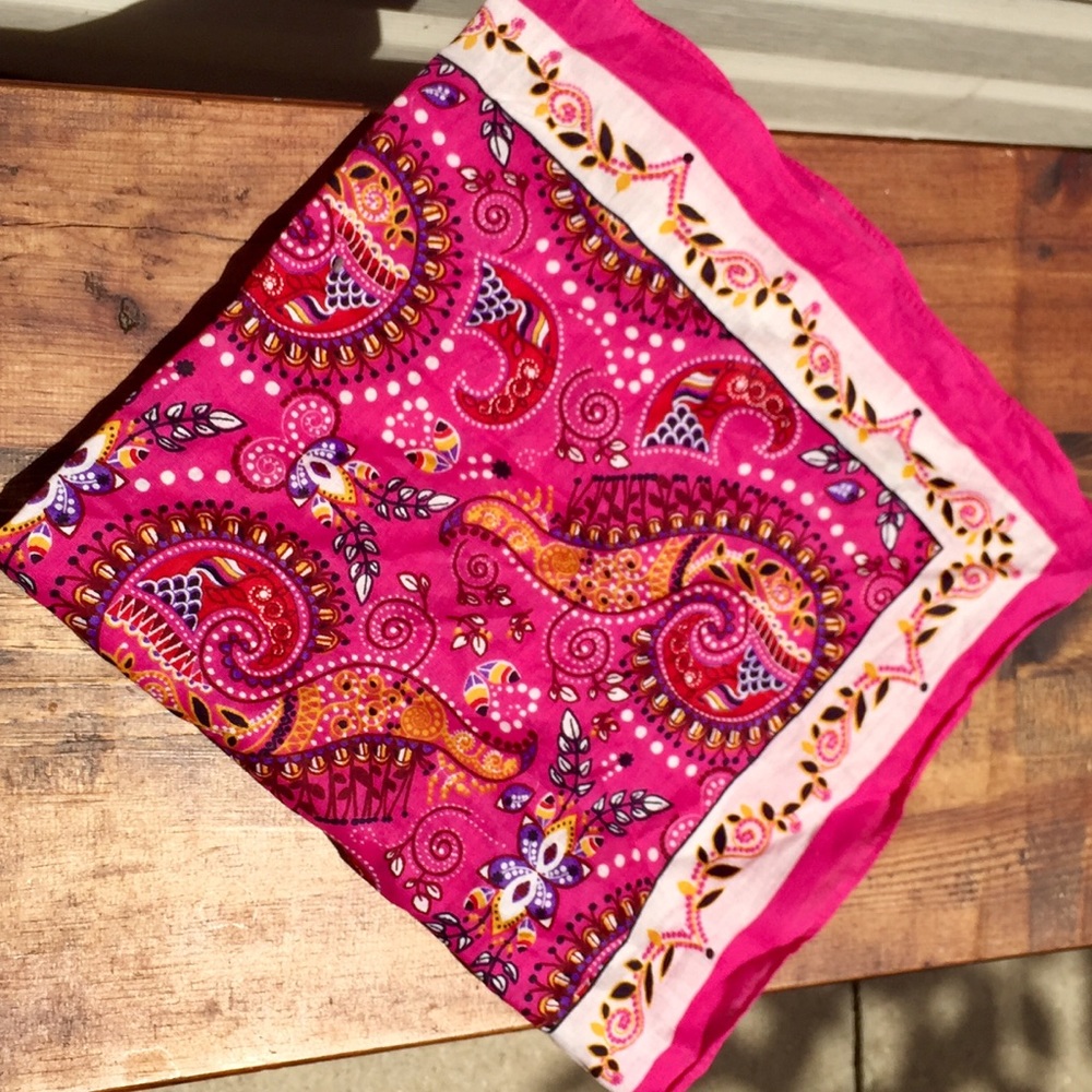 Beautiful pink designed bandana