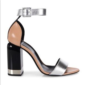 Pierre Hardy NWOB silver and tan heels