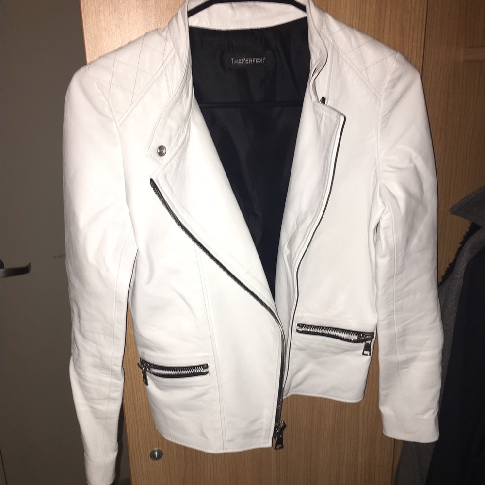 The Perfext White leather Jacket