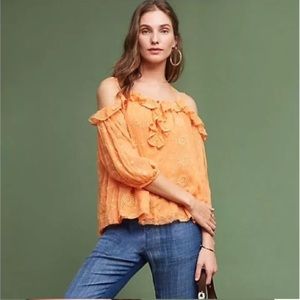 Floreat Anthropologie Off The Shoulder Blouse