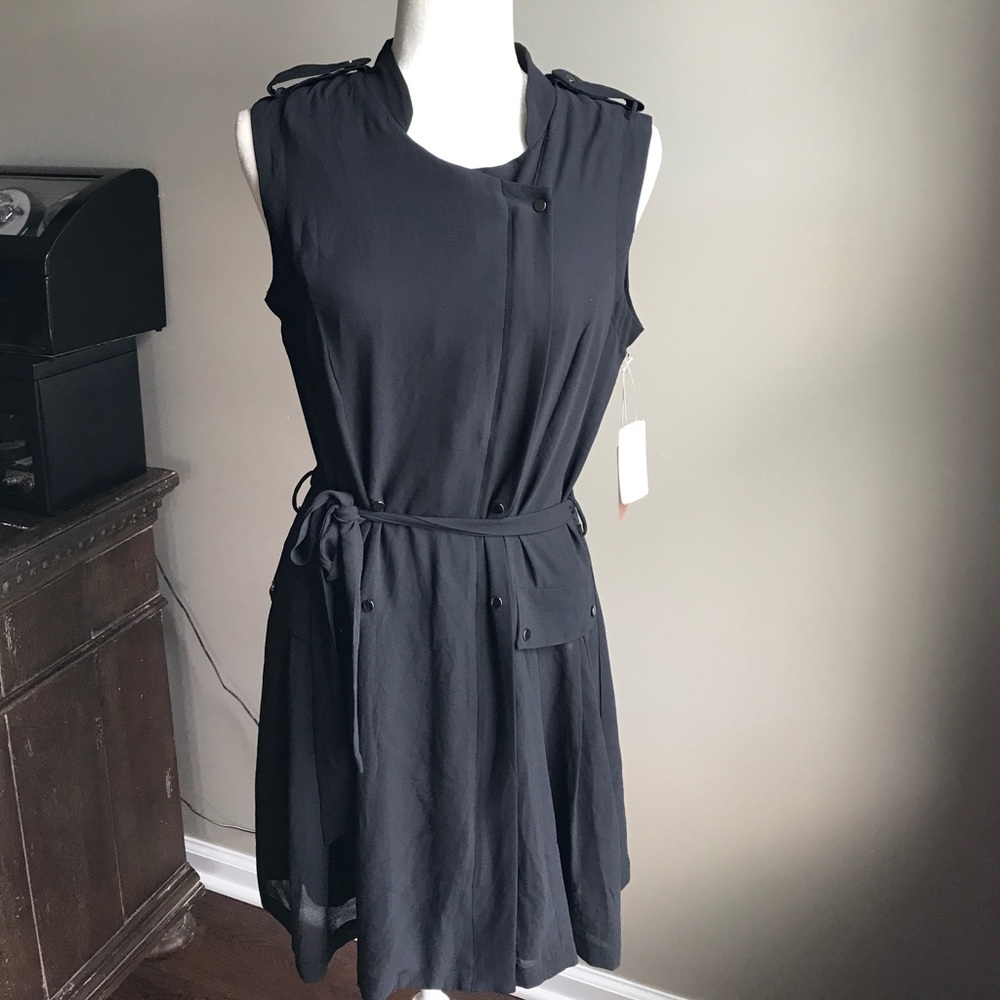 Forever21 black militar dress