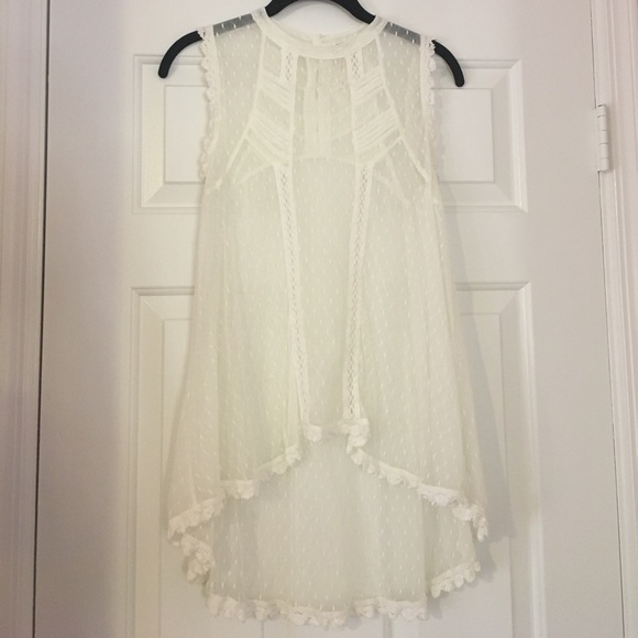 Cream sheer FP tunic - Picture 1 of 4