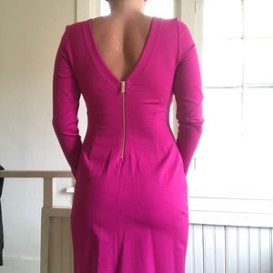 Women's raspberry pink banana republic dress