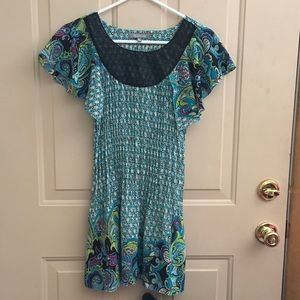 Colorful multi print dress