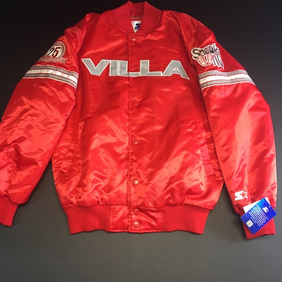 Starter Other - NWT Sneaker Villa  Red Satin Starter Jacket