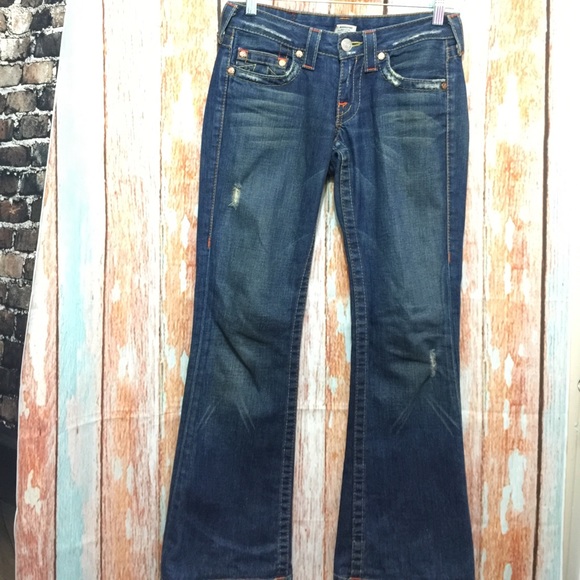 True religion women jeans size26x28 bobby boot cut - Picture 1 of 8