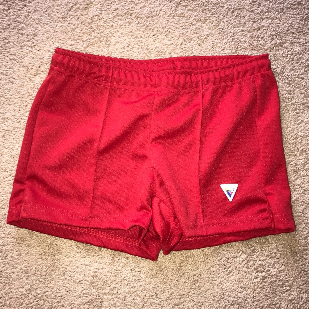Red Varsity Shorts