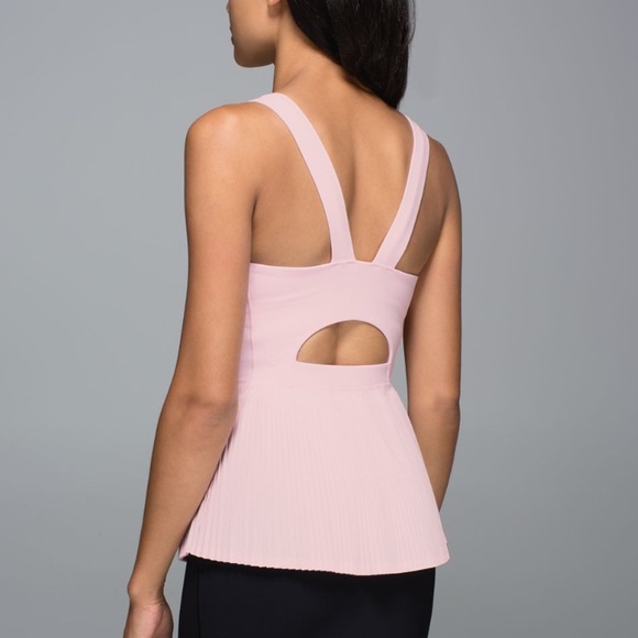 lululemon athletica Tops - Lululemon City Tank Barely Pink Peplum
