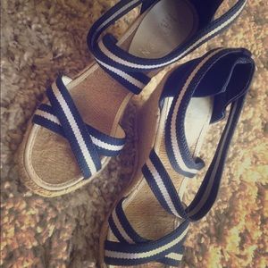 Ralph Lauren blue and white espadrilles 6.5