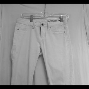 White summer cutoff jeans