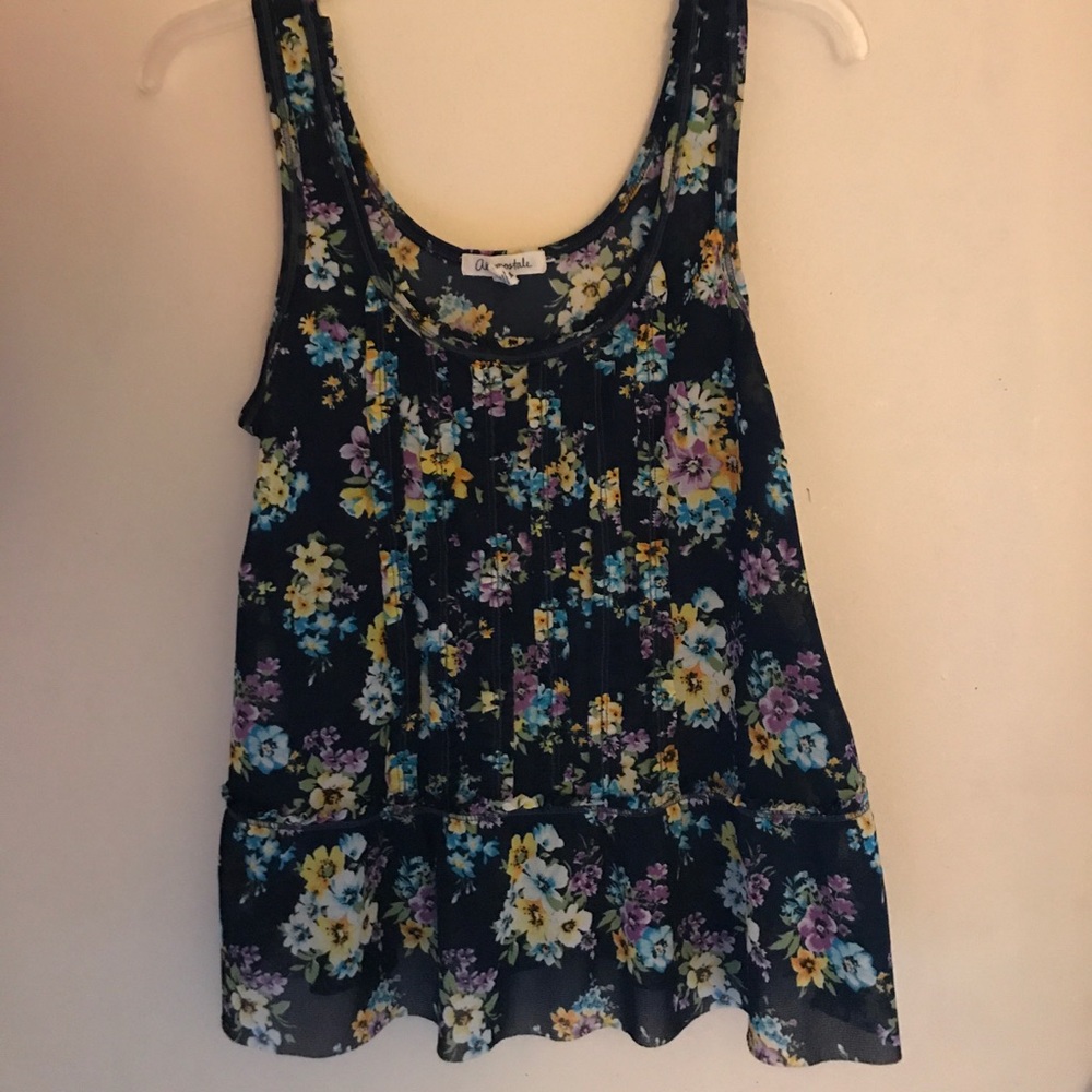 Floral tank top